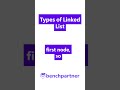 Types of Linked List 🙋 #LinkedList #DSA #DataStructures #Coding #Programming #Shorts