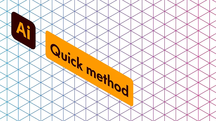 How to draw ISOMETRIC GRID TEMPLATE in Adobe Illustrator - Tutorial #1