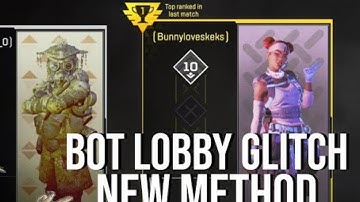 APEX LEGENDS SEASON 5 TESTING NEW BOT LOBBY GLITCH/METHOD LOBA QUEST PART 3!
