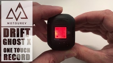 Drift Ghost X One Touch Record Motorcycle Motovlog
