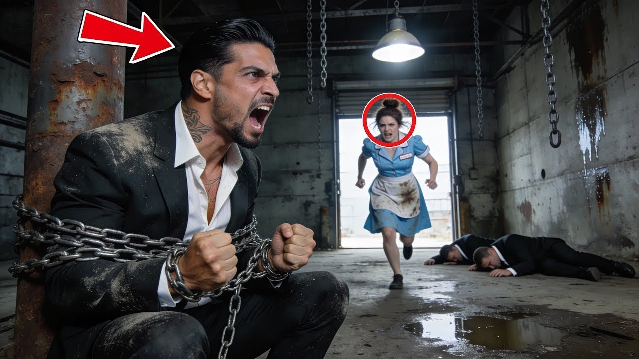 Mesera Pobre Encuentra al Jefe de la Mafia Encerrado en el Sótano — Nadie lo Esperaba