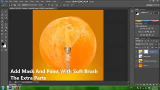 Easy Manipulation  Orange With Zipper In Photoshop  دمج صورتين باستخدام برنامج الفوتوشوب  للمبتدئين