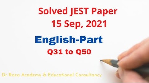 IBA || JEST English Part Solved 15 Sep || What to prepare next?
