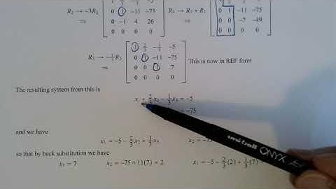 Gaussian Elimination Part 2