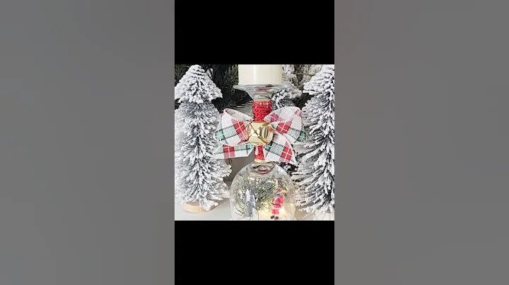 Dollar Tree Christmas Wine Glass Craft #shorts #dollartreecrafts #christmascrafts