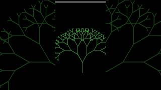 How to make fractal tree using recursion function | Learn Python  Visually #pythonturtle #coding