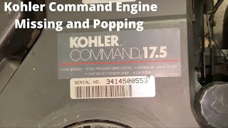 Kohler Command Engine Missing and Popping