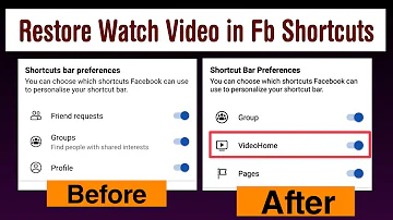 How to restore watch video icon in facebook shortcut bar - updated trick 2021