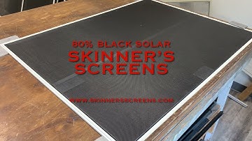 How to re-screen, 80% Black Solar Screen. #howto #diy #solarscreens #protips