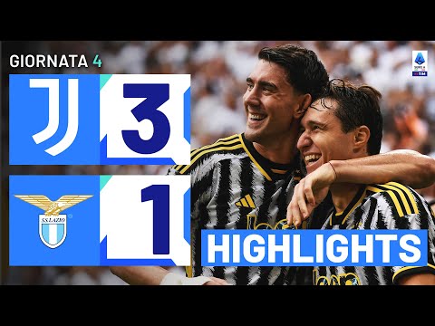 Juventus-Lazio 3-1 | Vlahovic fa volare i Bianconeri: Gol e Highlights | Serie A TIM 2023/24