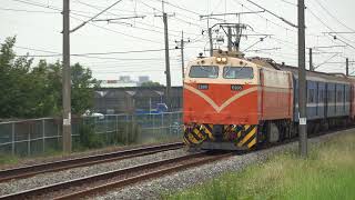 12/27/2021 台鐵 554次 莒光號 本務E205電力機車 附掛行包 大林~石龜間/ Taiwan GE E42C leading Juguang express & Baggage cars