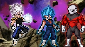 Gogetto MUI OP VS Jiren V2 OP & Vegito OP(AF) in Jump Force Mugen