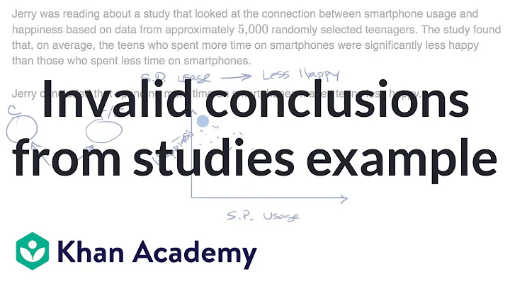 Invalid conclusions from studies example | Study design | AP Statistics | Khan Academy