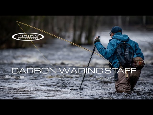 Carbon wading staff 