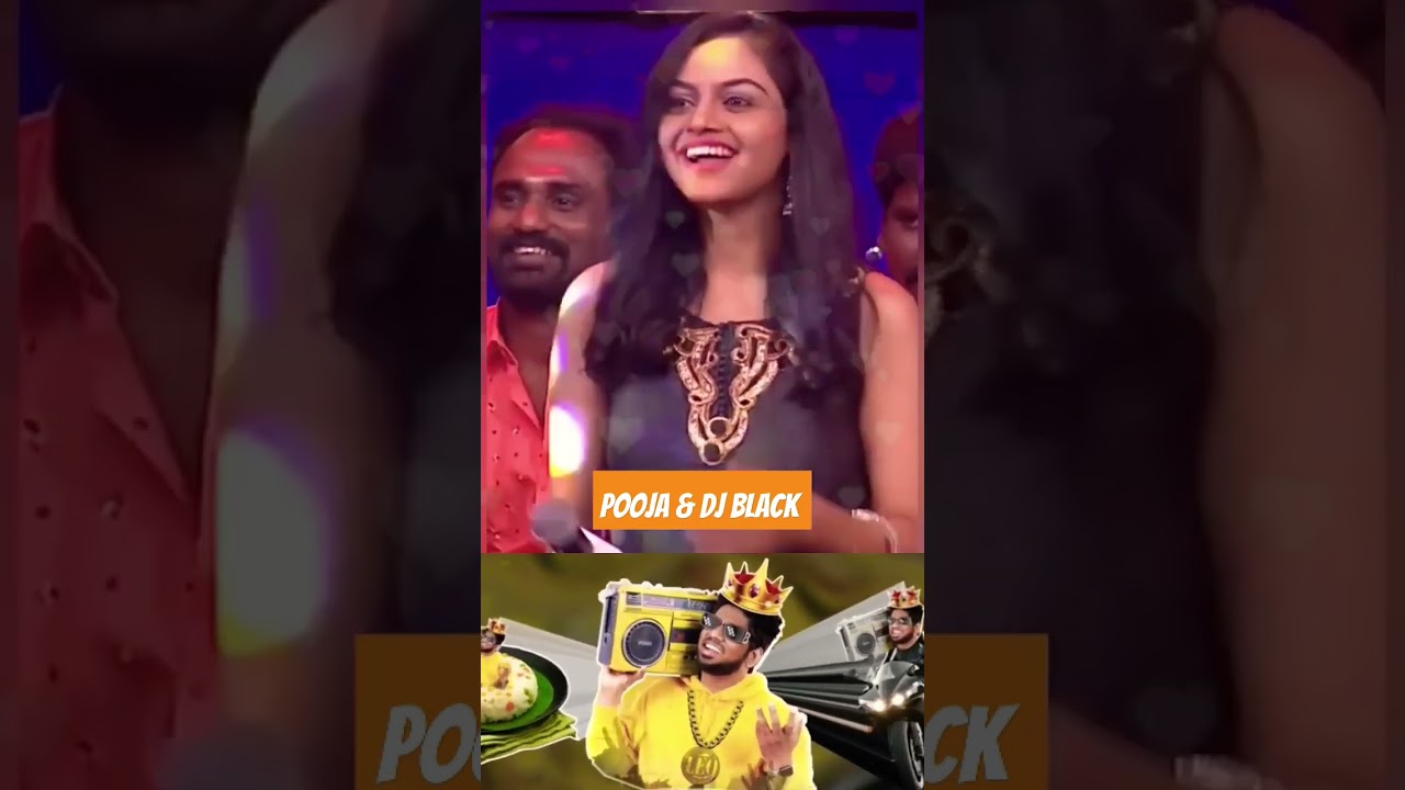 dj black and Pooja fun #video #vijay #vijaytv #djblack