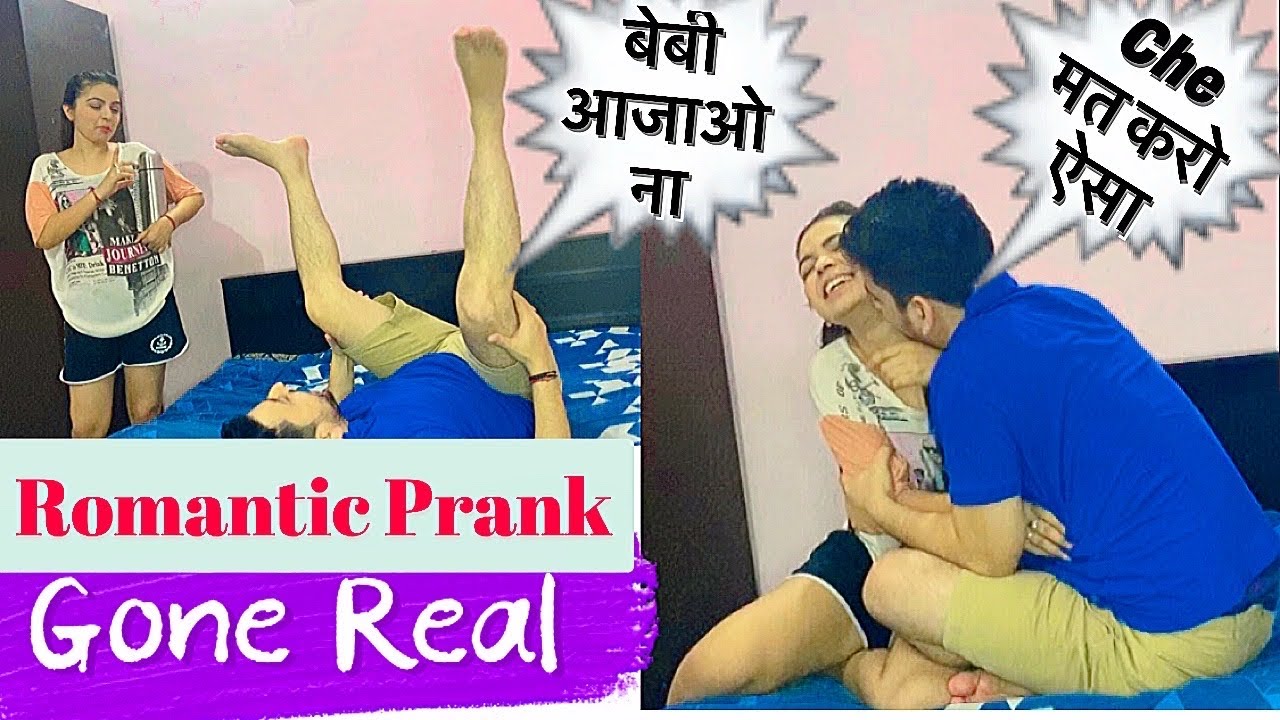 ROMANTIC PRANK on Wife (Gone Super Real) 😘🤪 | पत्नी पर रोमांटिक शरारत | Prank on Wife in India New