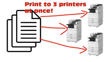 Print to 3 printers at once