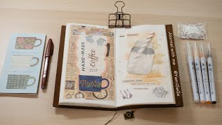 Journal with me ~ make a cup of coffee | traveler's notebook