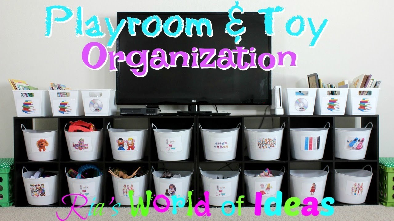 playroom organization on a budget