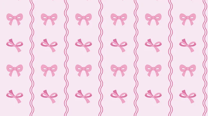 🎀 Pink Bow Wallpaper | 1 Hour Aesthetic Loop | Soft Screen Ambience (No Music)