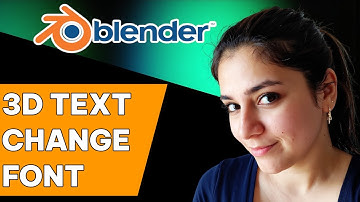 How to Change Font for 3D text in Blender