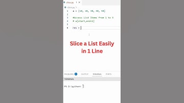 Python Trick | Slice a List Easily in 1 Line!