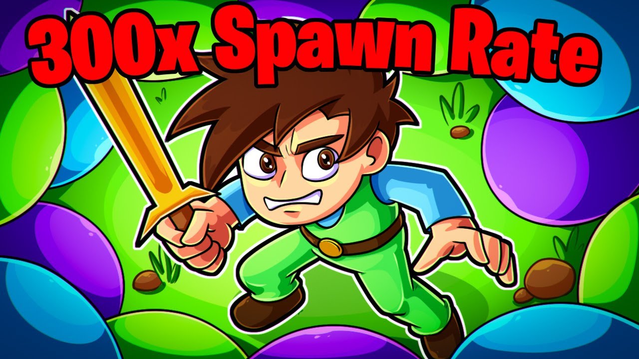 Hardcore Terraria meets 300x Spawn Rates - YouTube