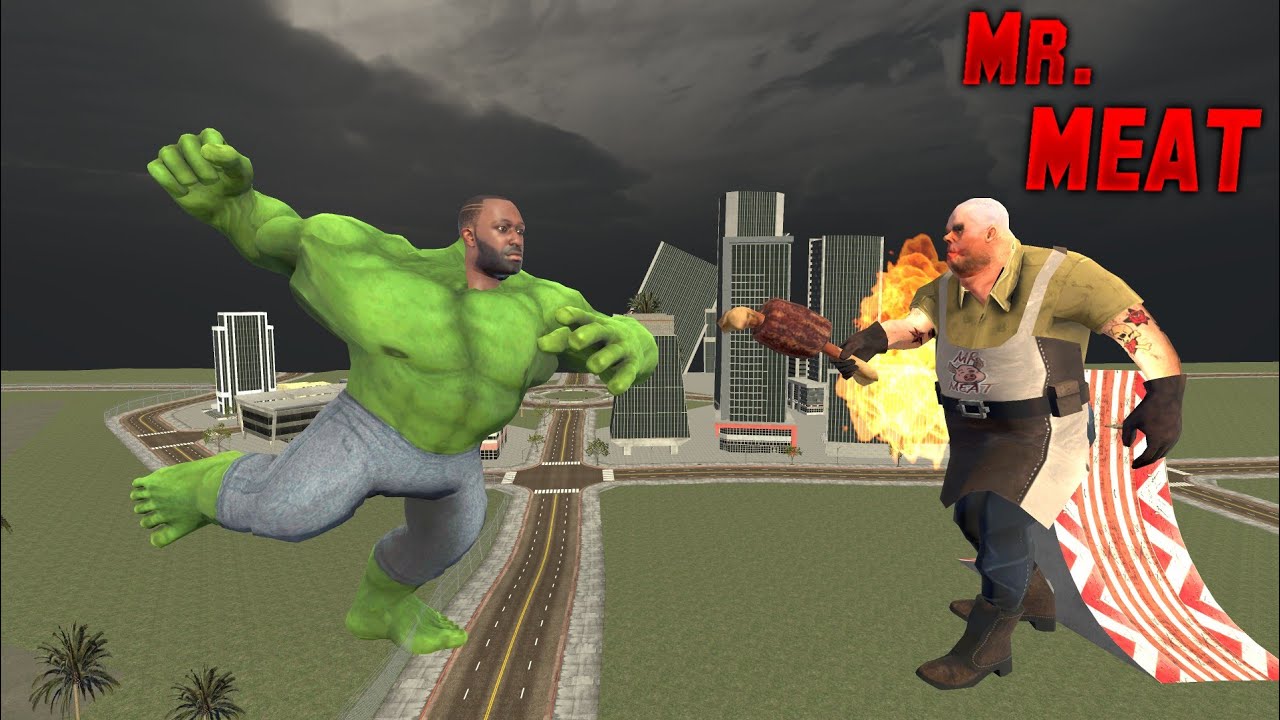 Franklin mr. Meat কে মারতে হাল্ক হলো 😨 | Mr Meat vs hulk | horror game | GTA 5 !!
