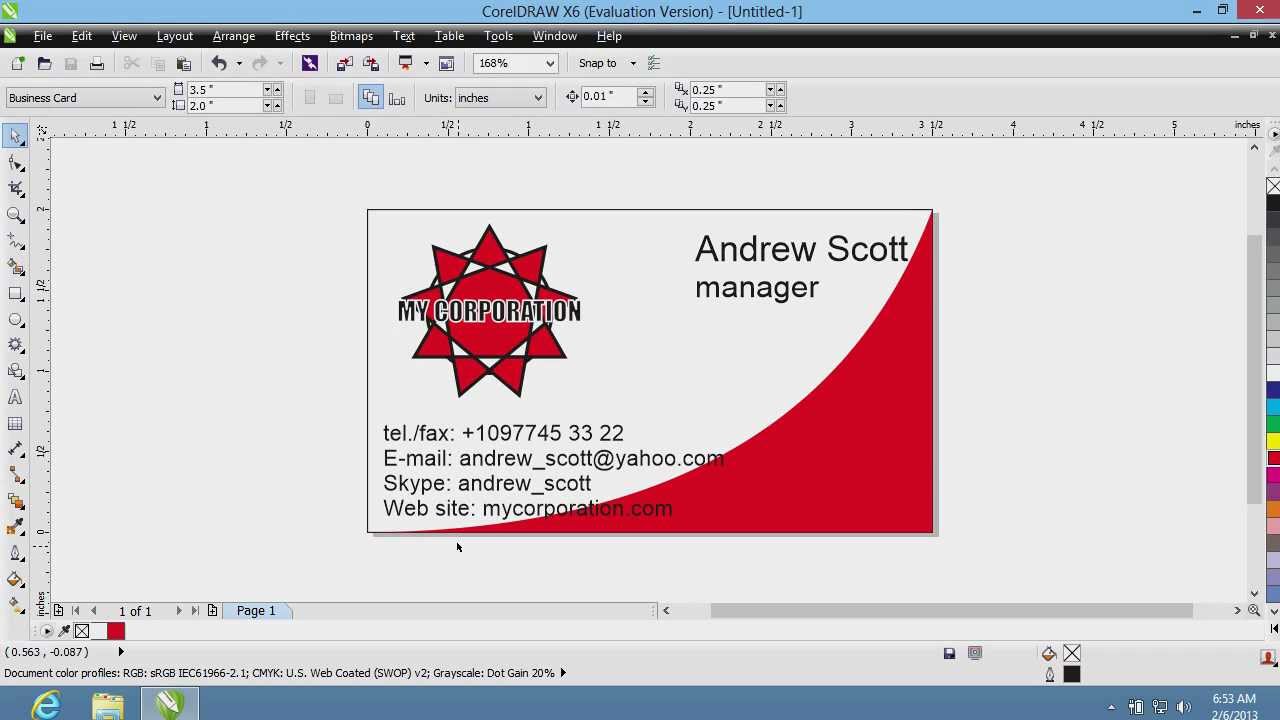 How to Create Business Cards in CorelDraw - HowTech