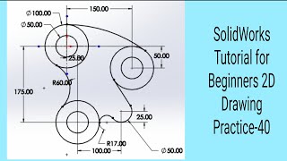 SolidWorks Tutorial for Beginners 2D Drawing Practice-40