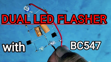 #flipflop dual led flasher circuit @shaktitechshakti