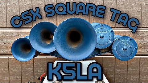 CSX Square Tag K5LA Real Train Horn Nathan Airchime