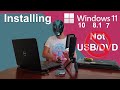 How to install any  windows operating system  without using usb dvd