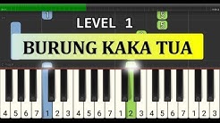 not piano burung kaka tua - tutorial level 1 - lagu daerah nusantara - tradisional -  maluku / ambon  - Durasi: 1:12. 