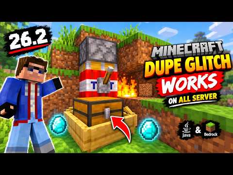 Minecraft 26.2 Dupe Glitch Still Works! 🤯🔥Java & Bedrock  #minecraft #shorts