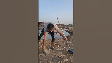 When u try to sweep the last line #shorts #cleaning #funny #funny #viral  #funnypost