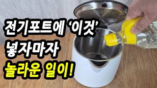 매일 쓰는 전기포트, 이렇게 관리하면 새것처럼 됩니다!