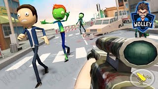 Halloween Sniper Scary Stickman Zombies - Sniper Riffle Hit Zombie City Sniper Android Gameplay FHD screenshot 5