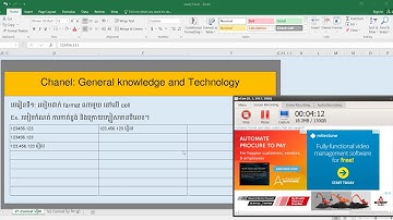 របៀបកំណត់ Cells farmat, កាត់ខ្ទង់ និងក្រោយក្បៀសមានបីលេខ(Cells farmat)