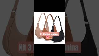 Kit 3 bolsa feminina meia lua.👜💖