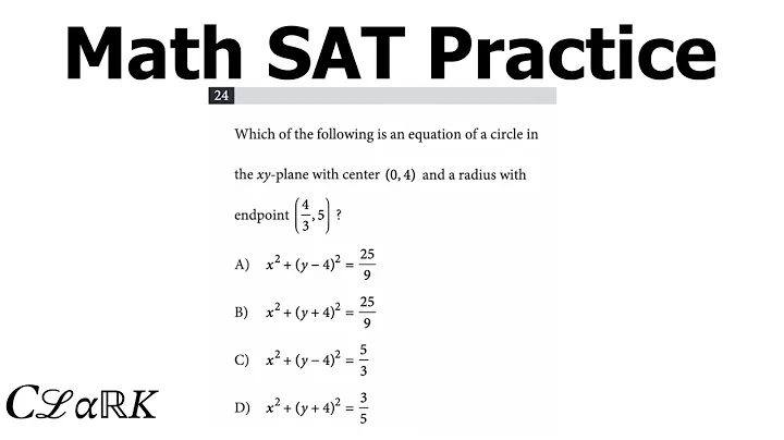Which of the following is an equation of a circle in the xy plane with center 0,4 and a radius with