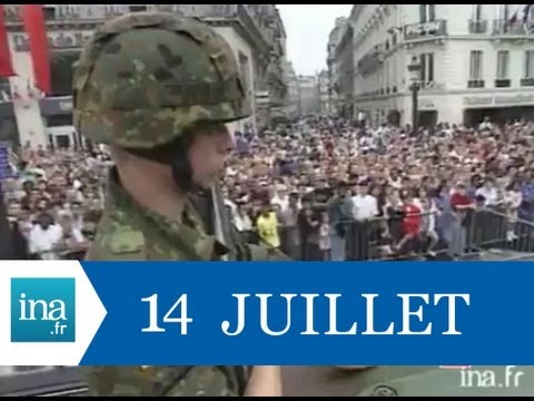 Défilé du 14 Juillet à bord d'un char allemand - Archive vidéo INA