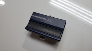 Chamberlain Garage Door Opener Remote Button Programming after battery replacement.