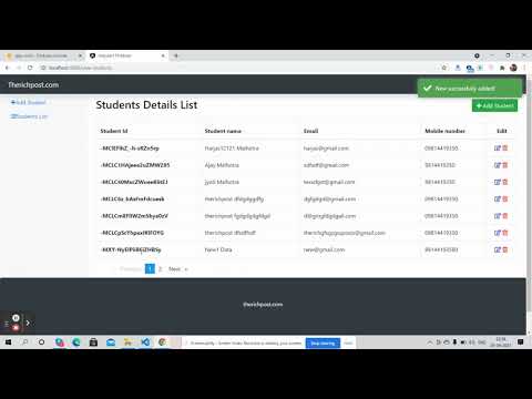 Angular 11 Crud with Firebase Database