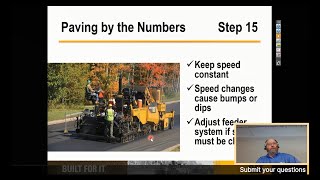 Cat® At Home Series – Paving by the Numbers with Ron Wilson screenshot 2