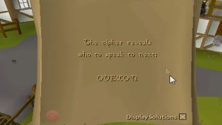OVEXON cipher. Clue help Runescape 07