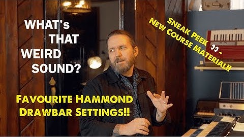 The Most Important Drawbar Settings For Recording Keyboard Tracks!!