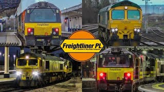 A Rare Convoy Freightliner 66548 70007 70020 Work 0D27 To Leeds Balm Road Loco Fhh Ltv