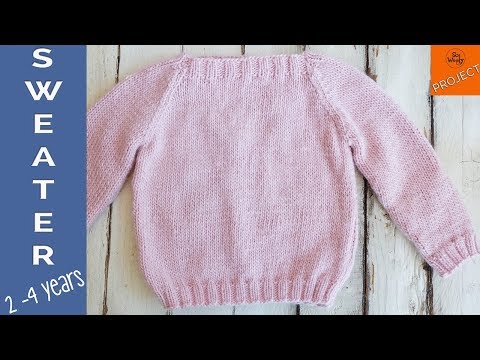 Video: Sådan strikkes en baby sweater til begyndere i 3 år