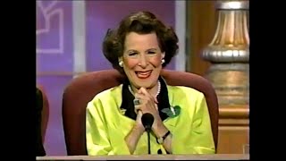 To Tell the Truth (O’Hurley):  October 5, 2000 (KITTY CARLISLE HART'S FINAL APPEARANCE!)
